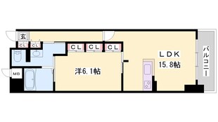 キャッスルコート博労町の物件間取画像